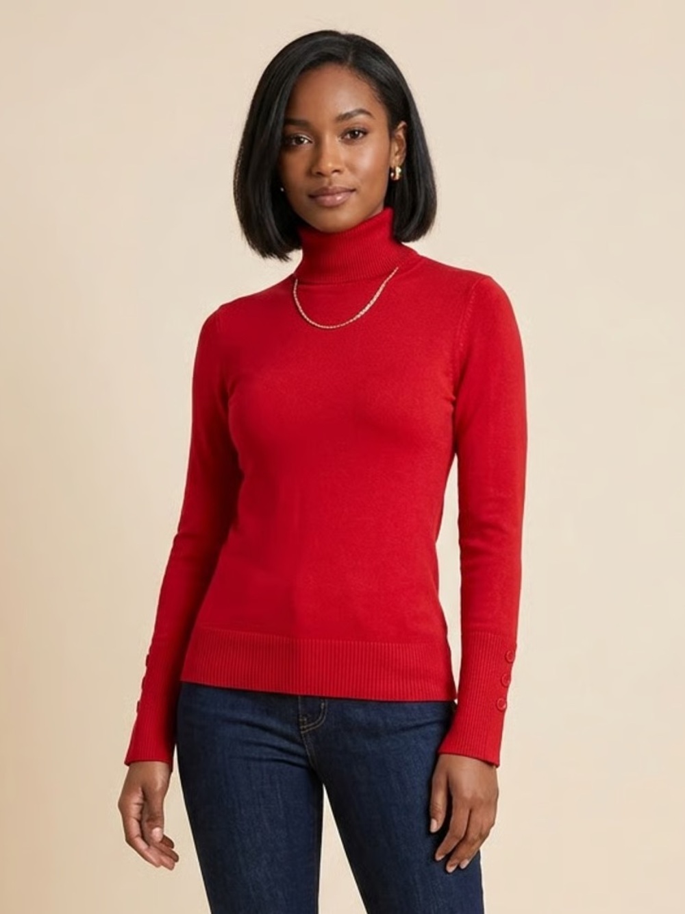 MOTTO | Scarlet Red Turtleneck Sweater Sz XS